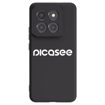 Picasee silikonowe czarne etui na Xiaomi 14 Pro - Picasee - new logo - white