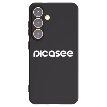 Picasee silikonowe czarne etui na Samsung Galaxy S24 S921B 5G - Picasee - new logo - white