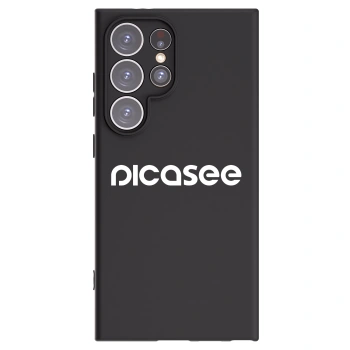 Picasee silikonowe czarne etui na Samsung Galaxy S24 Ultra S928B 5G - Picasee - new logo - white