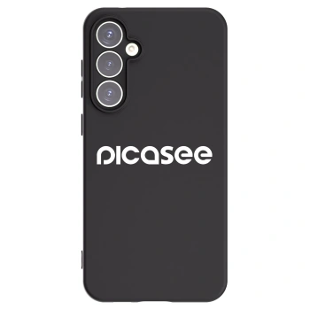Picasee silikonowe czarne etui na Samsung Galaxy S23 FE S711B - Picasee - new logo - white