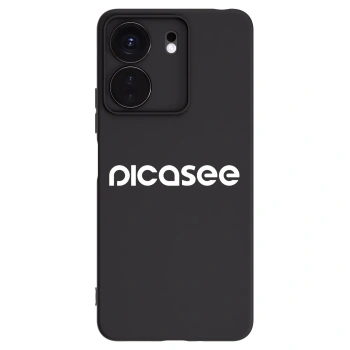 Picasee silikonowe czarne etui na Xiaomi Redmi 13C 4G - Picasee - new logo - white