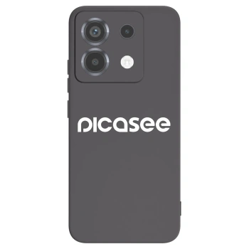 Picasee silikonowe czarne etui na Xiaomi Poco X6 - Picasee - new logo - white