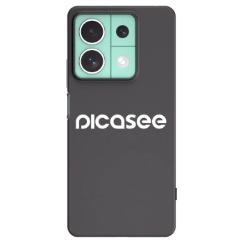 Picasee silikonowe czarne etui na Xiaomi Redmi Note 13 5G - Picasee - new logo - white