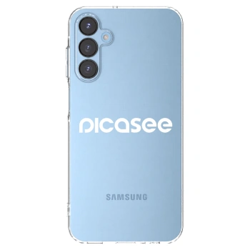 Picasee silikonowe przeźroczyste etui na Samsung Galaxy A15 A156B 5G - Picasee - new logo - white