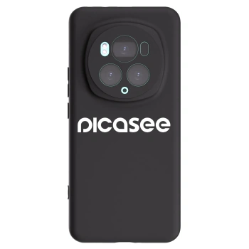 Picasee silikonowe czarne etui na Honor Magic6 Pro - Picasee - new logo - white