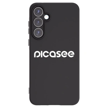 Picasee silikonowe czarne etui na Samsung Galaxy A55 5G A556B - Picasee - new logo - white