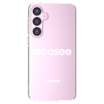 Picasee silikonowe przeźroczyste etui na Samsung Galaxy A55 5G A556B - Picasee - new logo - white