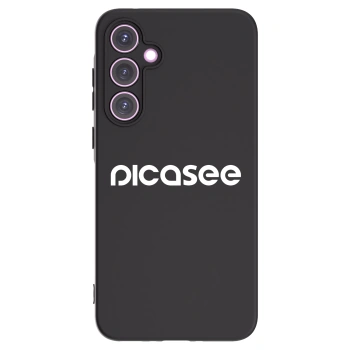 Picasee silikonowe czarne etui na Samsung Galaxy A35 5G A356B - Picasee - new logo - white