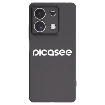 Picasee silikonowe czarne etui na Xiaomi Redmi Note 13 4G - Picasee - new logo - white