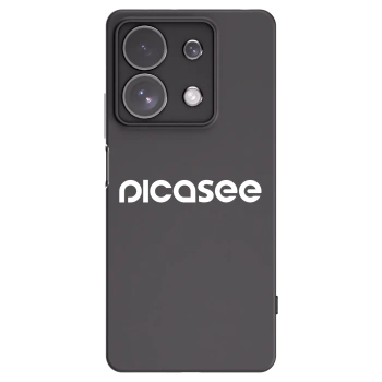 Picasee silikonowe czarne etui na Xiaomi Redmi Note 13 Pro 4G - Picasee - new logo - white