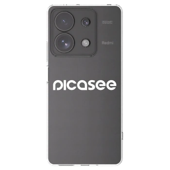 Picasee silikonowe przeźroczyste etui na Xiaomi Redmi Note 13 Pro 4G - Picasee - new logo - white