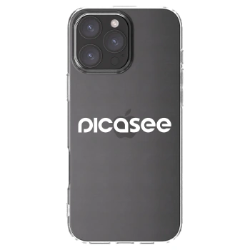 Picasee silikonowe przeźroczyste etui na Apple iPhone 16 Pro Max - Picasee - new logo - white