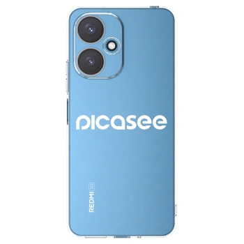 Picasee silikonowe przeźroczyste etui na Xiaomi Redmi 13C 5G - Picasee - new logo - white