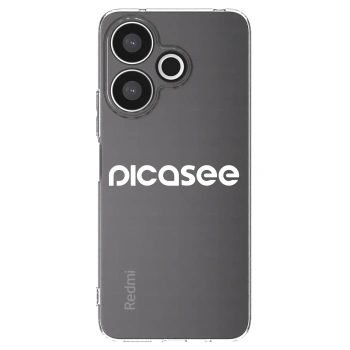 Picasee silikonowe przeźroczyste etui na Xiaomi Redmi 13 4G - Picasee - new logo - white