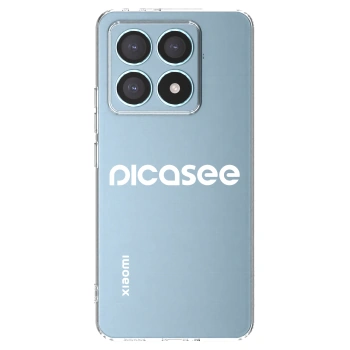 Picasee silikonowe przeźroczyste etui na Xiaomi 14T Pro - Picasee - new logo - white