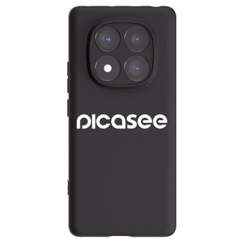 Picasee silikonowe czarne etui na Xiaomi Redmi Note 14 Pro+ 5G - Picasee - new logo - white