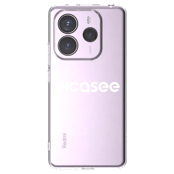 Picasee silikonowe przeźroczyste etui na Xiaomi Redmi Note 14 5G - Picasee - new logo - white