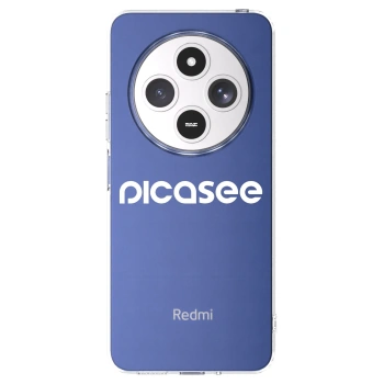 Picasee silikonowe przeźroczyste etui na Xiaomi Redmi 14C - Picasee - new logo - white