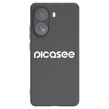 Picasee silikonowe czarne etui na Xiaomi Poco X7 - Picasee - new logo - white