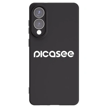 Picasee silikonowe czarne etui na Samsung Galaxy S25 Edge 5G - Picasee - new logo - white