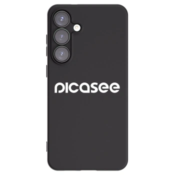 Picasee silikonowe czarne etui na Samsung Galaxy S25+ 5G - Picasee - new logo - white