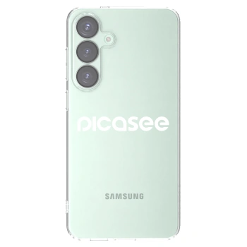 Picasee silikonowe przeźroczyste etui na Samsung Galaxy S25+ 5G - Picasee - new logo - white