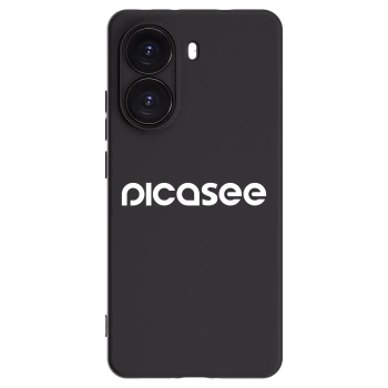 Picasee silikonowe czarne etui na Xiaomi Poco X7 Pro 5G - Picasee - new logo - white