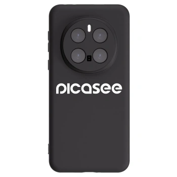 Picasee silikonowe czarne etui na Honor Magic7 Pro 5G - Picasee - new logo - white