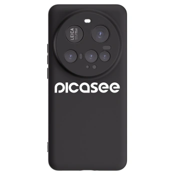 Picasee silikonowe czarne etui na Xiaomi 15 Ultra - Picasee - new logo - white
