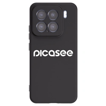 Picasee silikonowe czarne etui na Xiaomi 15 - Picasee - new logo - white