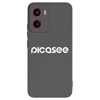 Picasee silikonowe czarne etui na Motorola Moto G05 - Picasee - new logo - white