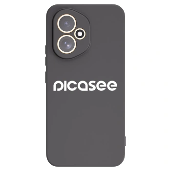 Picasee silikonowe czarne etui na Honor 400 5G - Picasee - new logo - white