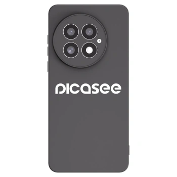 Picasee silikonowe czarne etui na OnePlus 13 5G - Picasee - new logo - white