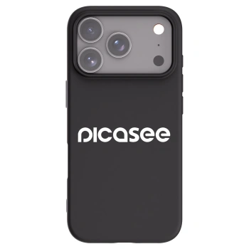 Picasee silikonowe czarne etui na Apple iPhone 17 Pro - Picasee - new logo - white