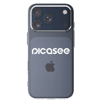 Picasee silikonowe przeźroczyste etui na Apple iPhone 17 Pro - Picasee - new logo - white