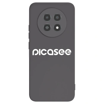 Picasee silikonowe czarne etui na Realme 12X - Picasee - new logo - white