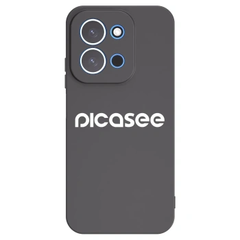 Picasee silikonowe czarne etui na Xiaomi Redmi 15C 4G - Picasee - new logo - white