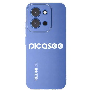 Picasee silikonowe przeźroczyste etui na Xiaomi Redmi 15C 4G - Picasee - new logo - white