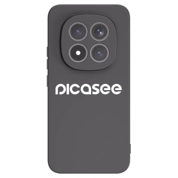 Picasee silikonowe czarne etui na Xiaomi Redmi Note 15 Pro+ - Picasee - new logo - white