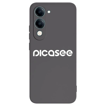 Picasee silikonowe czarne etui na Vivo Y29s 5G - Picasee - new logo - white