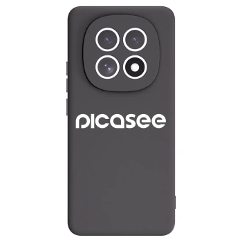 Picasee silikonowe czarne etui na Xiaomi Redmi Note 15 4G - Picasee - new logo - white