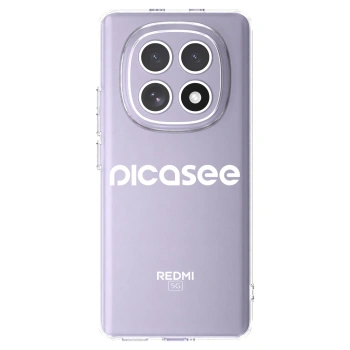 Picasee silikonowe przeźroczyste etui na Xiaomi Redmi Note 15 4G - Picasee - new logo - white