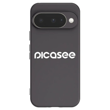 Picasee silikonowe czarne etui na Google Pixel 10 - Picasee - new logo - white