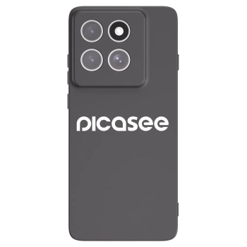 Picasee silikonowe czarne etui na Motorola Edge 60 Fusion - Picasee - new logo - white