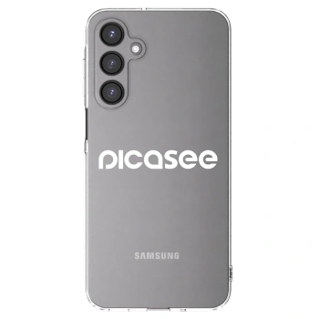 Picasee silikonowe przeźroczyste etui na Samsung Galaxy A16 4G - Picasee - new logo - white