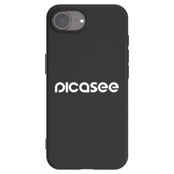 Picasee silikonowe czarne etui na Apple iPhone 17e - Picasee - new logo - white