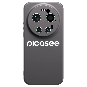 Picasee silikonowe czarne etui na Xiaomi 17 Ultra - Picasee - new logo - white