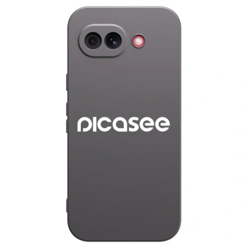 Picasee silikonowe czarne etui na Google Pixel 10a - Picasee - new logo - white