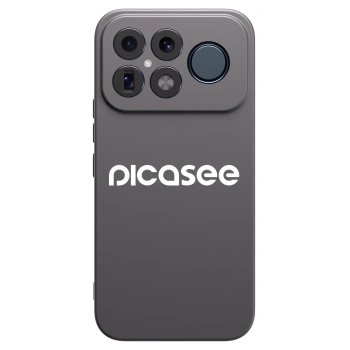 Picasee silikonowe czarne etui na Xiaomi Poco F8 Ultra - Picasee - new logo - white