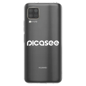 Picasee silikonowe przeźroczyste etui na Huawei P40 Lite - Picasee - new logo - white